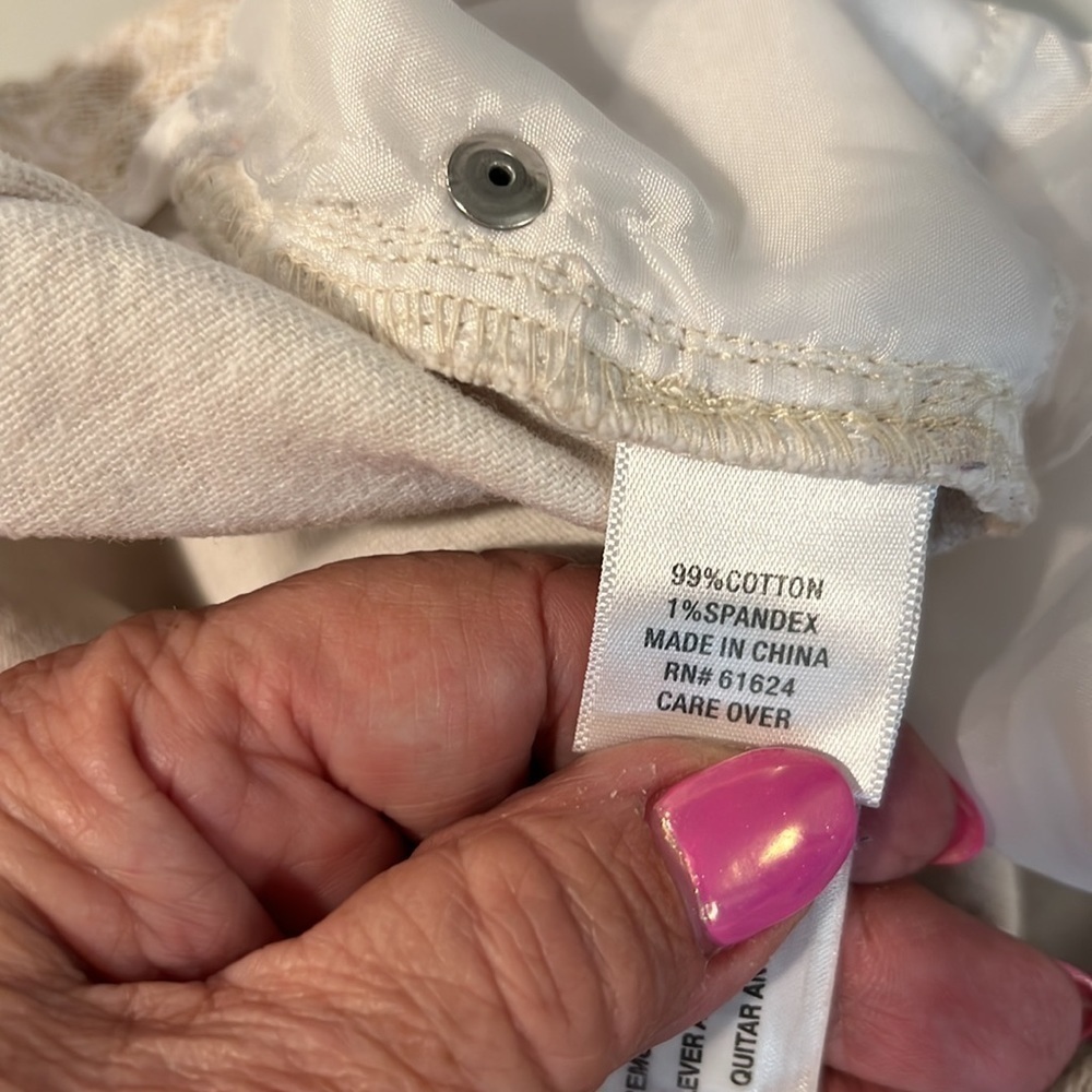 Laura Ashley Crop Pants Size 16 Five Pocket - Picture 9 of 10